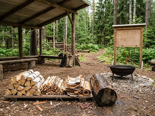 Дрова для школы выживания и туризма в Лукине